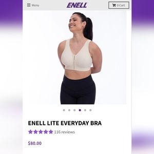 Enell Lite Everyday Bra; Size 4